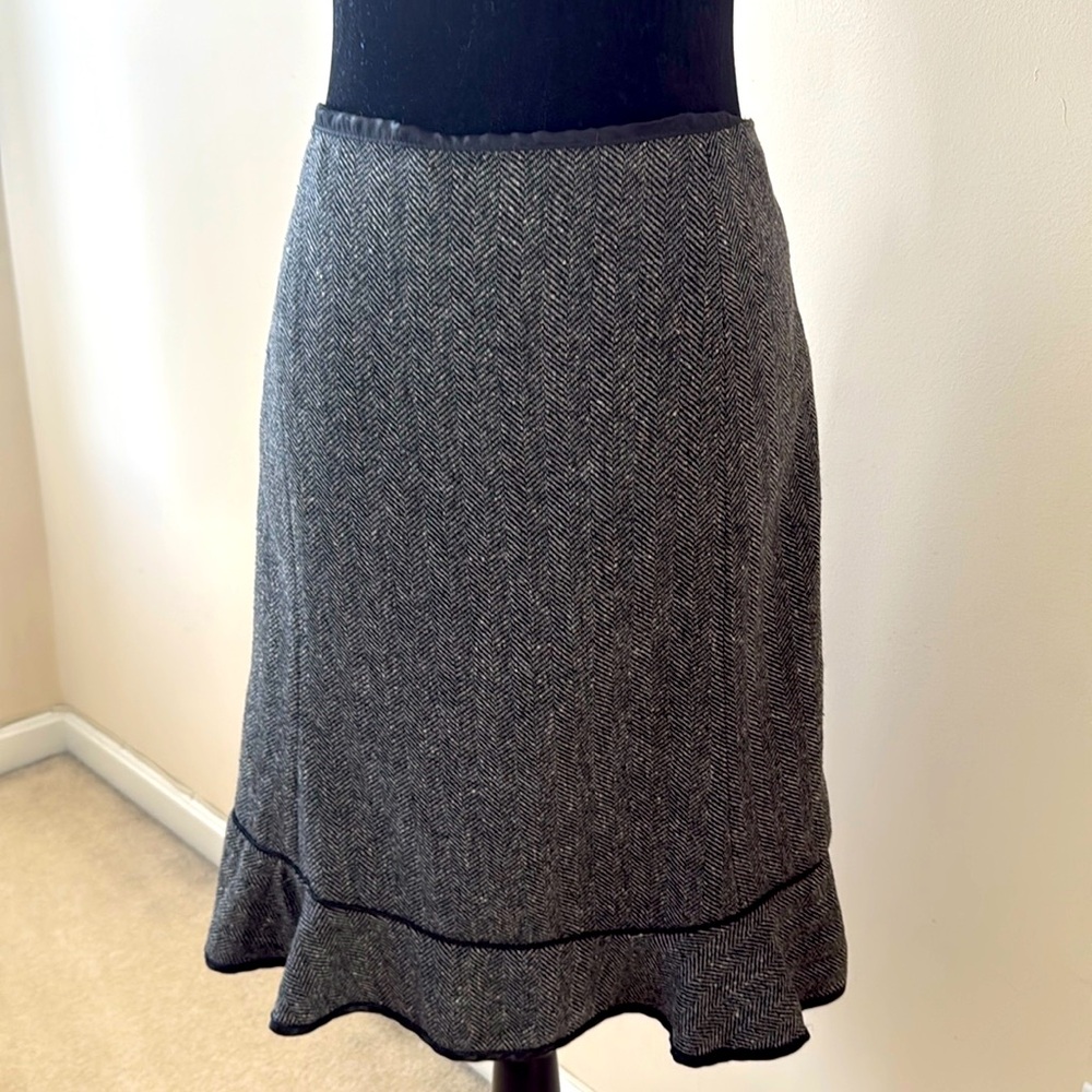 Gap herringbone tweed skirt